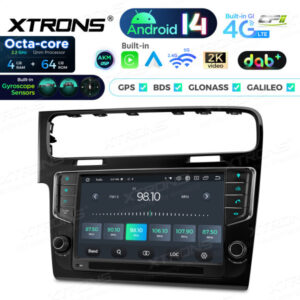 Android Autoradio Xtrons für für Volkswagen Golf 7 4/64 GB – PX94GFVLGDAB-09 CPII