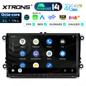 Android Autoradio Xtrons für Volkswagen/Seat/Skoda 4/64 GB – PX94MTVDAB-07 CPII