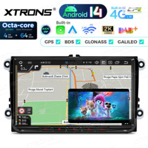 Android Autoradio Xtrons für Volkswagen/Seat/Skoda 4/64 GB – PX94MTVDAB-08 CPII