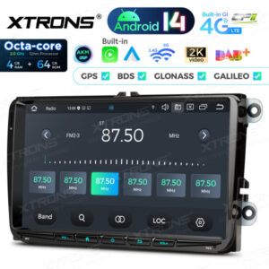 Android Autoradio Xtrons für Volkswagen/Seat/Skoda 4/64 GB – PX94MTVDAB-12 CPII