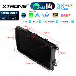 Android Autoradio Xtrons für Volkswagen/Seat/Skoda 4/64 GB – PX94MTVDAB-13 CPII