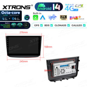 Android Autoradio Xtrons für Mercedes-Benz Viano W639/Vito W639 4/64 GB – PXP14M639GDAB-11 CPII