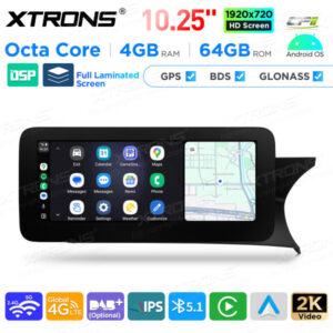 Android Autoradio Xtrons für Mercedes-Benz C-Klasse W204 Rechtslenker 4/64 GB – QAMS1445M12C45R-05 CPII