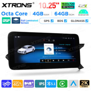 Android Autoradio Xtrons für Mercedes-Benz C-Klasse W204 Rechtslenker 4/64 GB – QAMS1445M12C45R-08 CPII