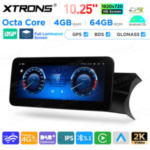 Android Autoradio Xtrons für Mercedes-Benz C-Klasse W204 Rechtslenker 4/64 GB – QAMS1445M12C45R-09 CPII