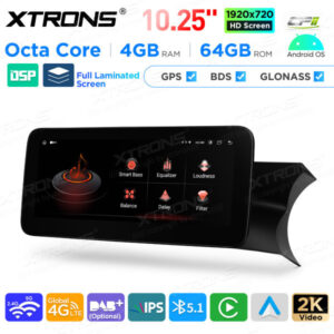 Android Autoradio Xtrons für Mercedes-Benz C-Klasse W204 Rechtslenker 4/64 GB – QAMS1445M12C45R-10 CPII