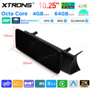 Android Autoradio Xtrons für Mercedes-Benz C-Klasse W204 Rechtslenker 4/64 GB – QAMS1445M12C45R-12 CPII