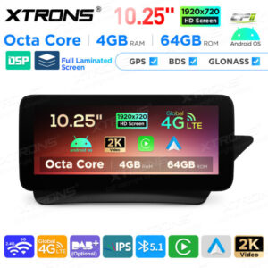 Android Autoradio Xtrons für Mercedes-Benz E-Klasse C207 / A207 Rechtslenker 4/64 GB – QAMS1445M12ECR-03 CPII