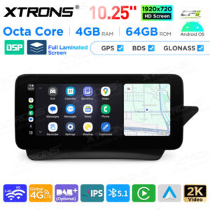 Android Autoradio Xtrons für Mercedes-Benz E-Klasse C207 / A207 Rechtslenker 4/64 GB – QAMS1445M12ECR-05 CPII