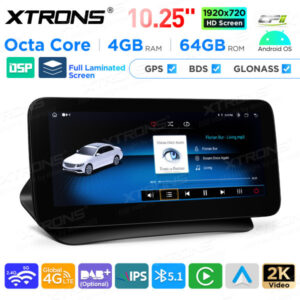 Android Autoradio Xtrons für Mercedes-Benz E-Klasse C207 / A207 Rechtslenker 4/64 GB – QAMS1445M12ECR-08 CPII