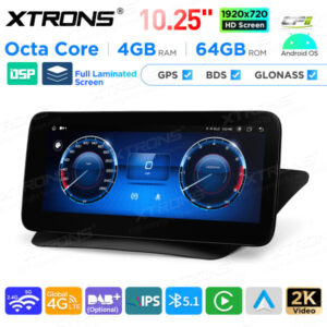 Android Autoradio Xtrons für Mercedes-Benz E-Klasse C207 / A207 Rechtslenker 4/64 GB – QAMS1445M12ECR-09 CPII