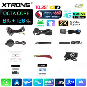 Android Autoradio Xtrons für BMW 1er ohne Originaldisplay 8/128 GB – QBBH1487UNL-16 CPII