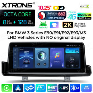 Android Autoradio Xtrons für BMW 3er LHD ohne Originaldisplay 8/128 GB