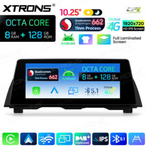 Android Autoradio Xtrons für BMW 5er F10/F11 mit CIC-System 8/128 GB – QBBH14CIB12FV-07 CPII