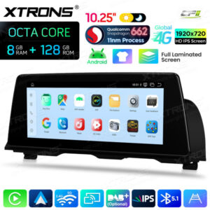 Android Autoradio Xtrons für BMW 5er F10/F11 mit CIC-System 8/128 GB – QBBH14CIB12FV-12 CPII