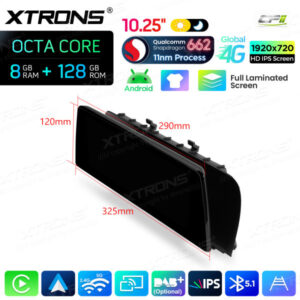 Android Autoradio Xtrons für BMW 5er F10/F11 mit CIC-System 8/128 GB – QBBH14CIB12FV-16 CPII