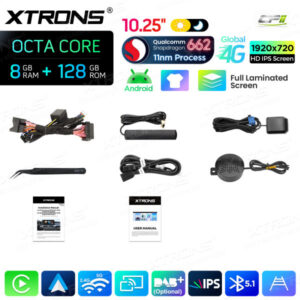 Android Autoradio Xtrons für BMW 5er F10/F11 mit CIC-System 8/128 GB – QBBH14CIB12FV-17 CPII