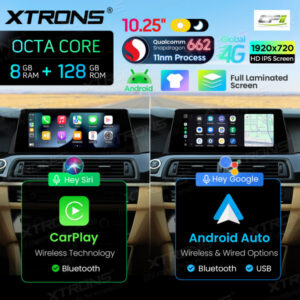 Android Autoradio Xtrons für BMW 5er F10/F11 mit CIC-System 8/128 GB – QBBH14CIB12FV-18 CPII