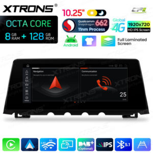 Android Autoradio Xtrons für BMW 7er F01/F02 mit CIC-System 8/128 GB – QBBH14CIB12SV-04 CPII