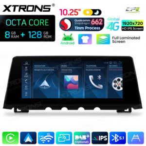 Android Autoradio Xtrons für BMW 7er F01/F02 mit CIC-System 8/128 GB – QBBH14CIB12SV-05 CPII