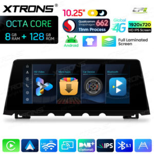 Android Autoradio Xtrons für BMW 7er F01/F02 mit CIC-System 8/128 GB – QBBH14CIB12SV-06 CPII