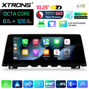 Android Autoradio Xtrons für BMW 7er F01/F02 mit CIC-System 8/128 GB – QBBH14CIB12SV-08 CPII