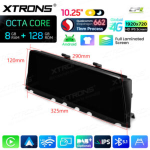 Android Autoradio Xtrons für BMW 7er F01/F02 mit CIC-System 8/128 GB – QBBH14CIB12SV-15 CPII