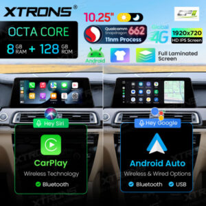 Android Autoradio Xtrons für BMW 7er F01/F02 mit CIC-System 8/128 GB – QBBH14CIB12SV-18 CPII