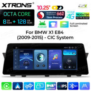 Android Autoradio Xtrons für BMW X1 E84 mit CIC-System 8/128 GB – QBBH14CIB12X1-02 CPII