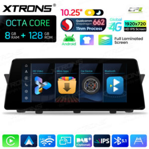 Android Autoradio Xtrons für BMW X1 E84 mit CIC-System 8/128 GB – QBBH14CIB12X1-06 CPII