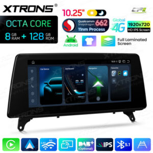 Android Autoradio Xtrons für BMW X5 E70/ X6 E71 LHD mit CIC-System 8/128 GB – QBBH14CIB12X5L-10 CPII