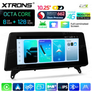 Android Autoradio Xtrons für BMW X5 E70/ X6 E71 LHD mit CIC-System 8/128 GB – QBBH14CIB12X5L-12 CPII