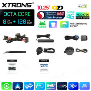 Android Autoradio Xtrons für BMW X5 E70/ X6 E71 LHD mit CIC-System 8/128 GB – QBBH14CIB12X5L-16 CPII