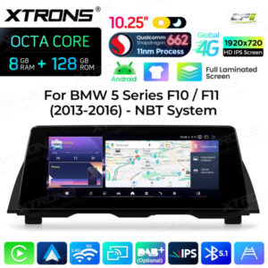 Android Autoradio Xtrons für BMW 5er F10/F11 mit NBT-System 8/128 GB – QBBH14NB12FV-02 CPII