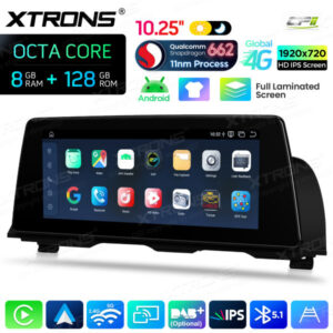 Android Autoradio Xtrons für BMW 5er F10/F11 mit NBT-System 8/128 GB – QBBH14NB12FV-13 CPII