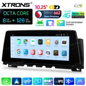 Android Autoradio Xtrons für BMW 7er F01/F02 mit NBT-System 8/128 GB – QBBH14NB12SV-12 CPII