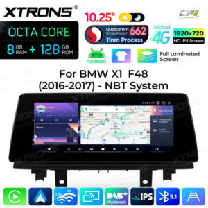 Android Autoradio Xtrons für BMW X1 F48 mit NBT-System 8/128 GB – QBBH14NB12X1N-01 CPII