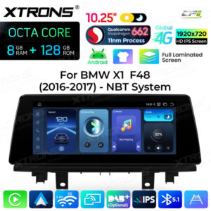 Android Autoradio Xtrons für BMW X1 F48 mit NBT-System 8/128 GB – QBBH14NB12X1N-04 CPII