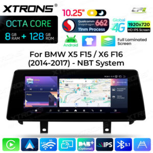 Android Autoradio Xtrons für BMW X5 F15/X6 F16 mit NBT-System 8/128 GB – QBBH14NB12X5N-01 CPII