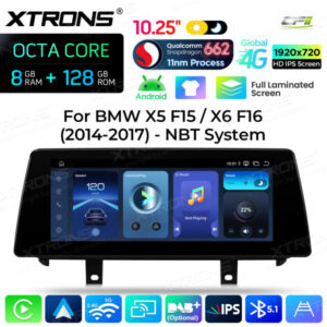 Android Autoradio Xtrons für BMW X5 F15/X6 F16 mit NBT-System 8/128 GB – QBBH14NB12X5N-03 CPII