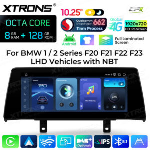 Android Autoradio Xtrons für BMW 1er/2er mit NBT-System 8/128 GB – QBBH14NB1NEL-01 CPII