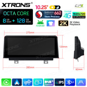 Android Autoradio Xtrons fürBMW 3er/4er/M3/M4 NBT-System 8/128 GB – QBBH14NBTH-15 CPII