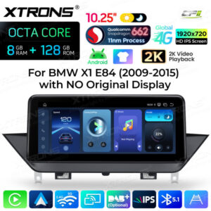 Android Autoradio Xtrons für BMW X1 E84 ohne Originaldisplay 8/128 GB – QBBH14X1UN-02 CPII