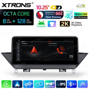 Android Autoradio Xtrons für BMW X1 E84 ohne Originaldisplay 8/128 GB – QBBH14X1UN-05 CPII