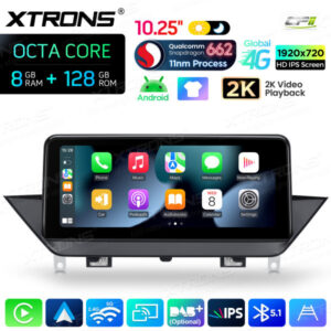 Android Autoradio Xtrons für BMW X1 E84 ohne Originaldisplay 8/128 GB – QBBH14X1UN-07 CPII
