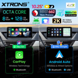 Android Autoradio Xtrons für BMW X1 E84 ohne Originaldisplay 8/128 GB – QBBH14X1UN-18 CPII