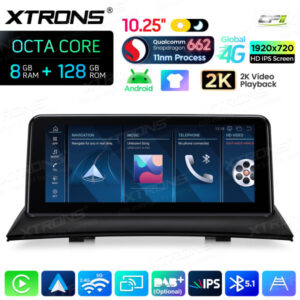 Android Autoradio Xtrons für BMW X3 E83 ohne Originaldisplay 8/128 GB – QBBH14X3UNL-04 CPII