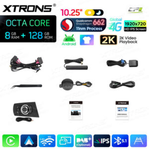 Android Autoradio Xtrons für BMW X3 E83 ohne Originaldisplay 8/128 GB – QBBH14X3UNL-16 CPII