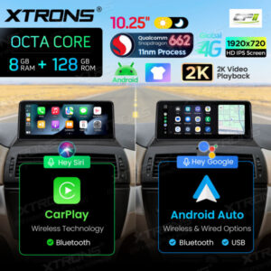 Android Autoradio Xtrons für BMW X3 E83 ohne Originaldisplay 8/128 GB – QBBH14X3UNL-18 CPII