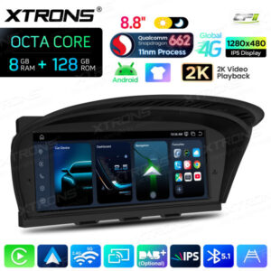 Android Autoradio Xtrons für BMW 3er/5er CIC-System 8/128 GB – QBBH8460CI-12 CPII